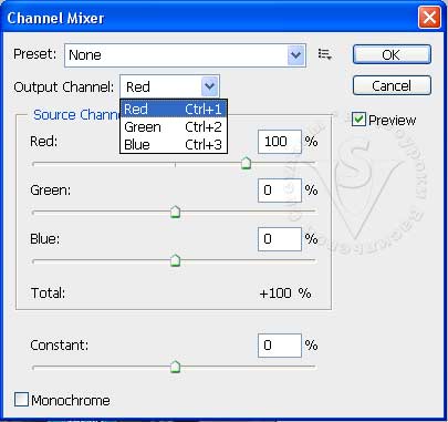 Channel Mixer (Микширование каналов)
